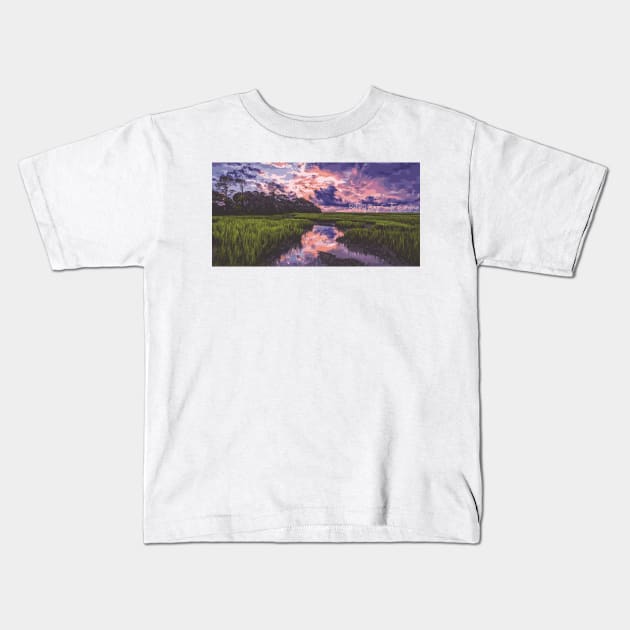 Botany Bay, South Carolina Kids T-Shirt by Gestalt Imagery